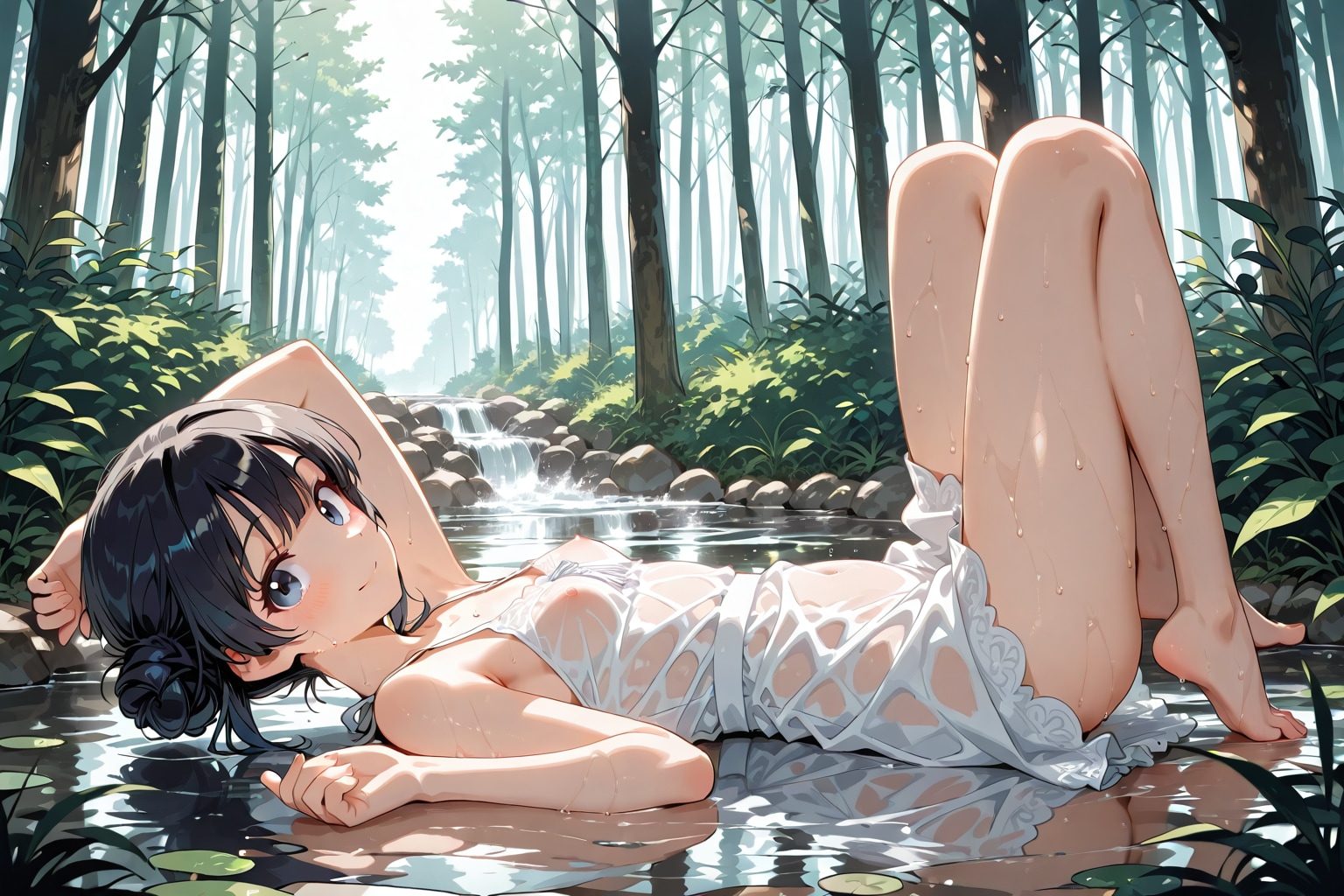 びしょ濡れ女の子20