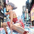 魔女っ子コスプレの子のダンスパフォーマンス 2枚目