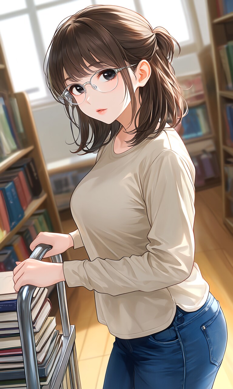 図書館のお姉さん