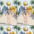 ハーフサイダーセキセイインコ擬人化 3枚目