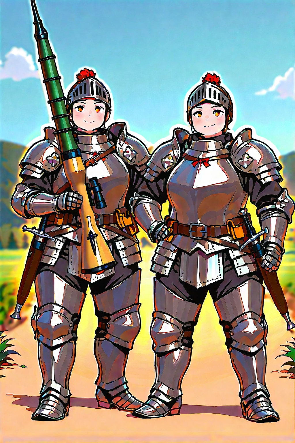 ぽっちゃりした女騎士 | の人気AIイラスト・グラビア