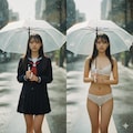 Gemini 傘とロングヘア 12枚目