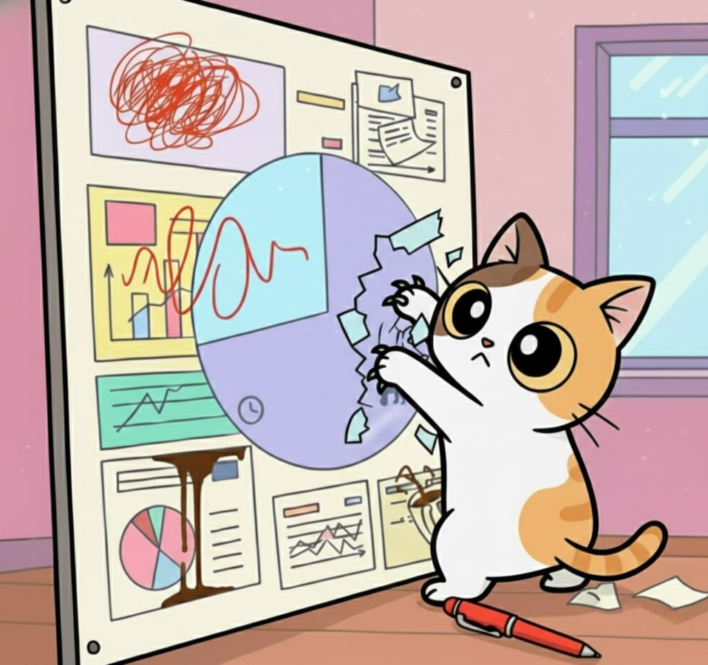 猫とインフォグラフィック