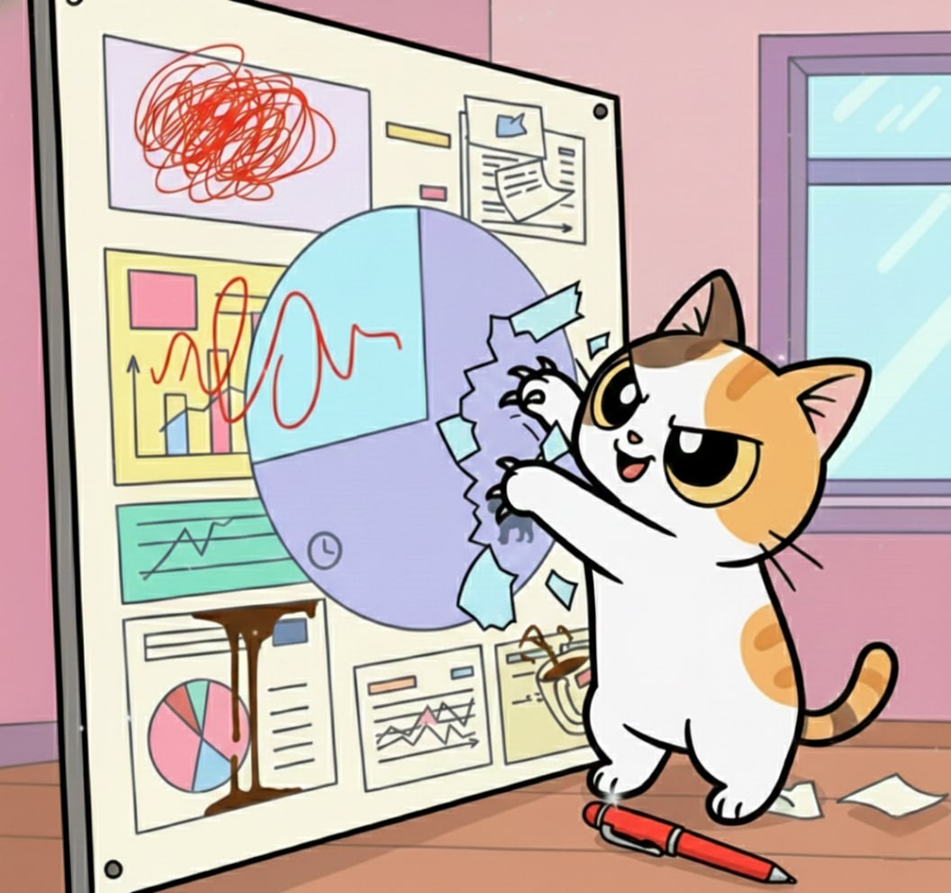 猫とインフォグラフィック | の人気AIイラスト・グラビア