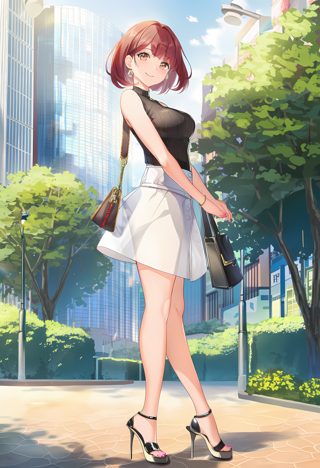 ノノカちゃんの晴れの日通勤：CanCam風透け感コーデ