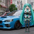 初音ミクとWRX 4枚目