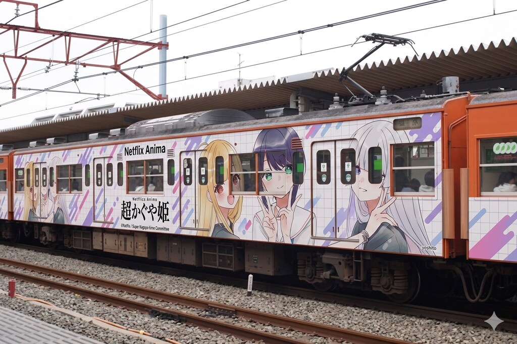 中央線201系 超かぐや姫ラッピング車両