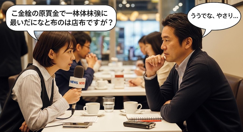 今日はインタビューシーンで喋らせてみた