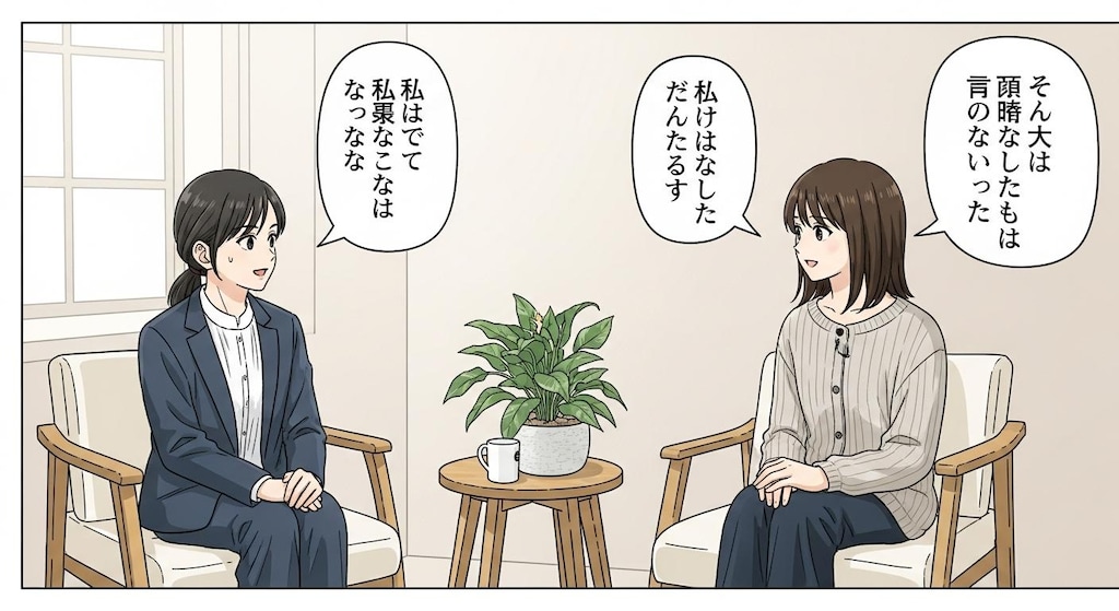 今日はインタビューシーンで喋らせてみた