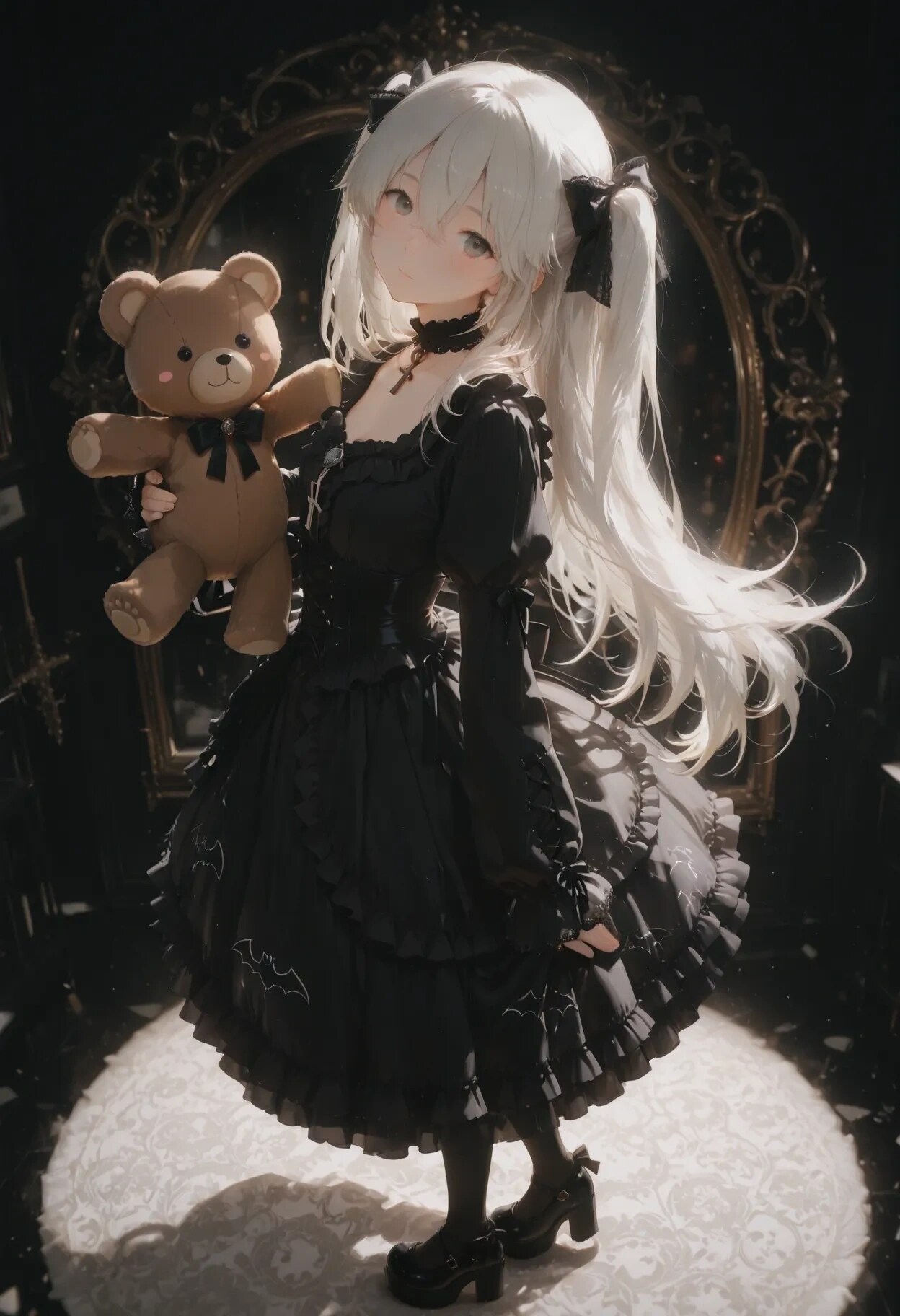 白髪のゴシック少女
