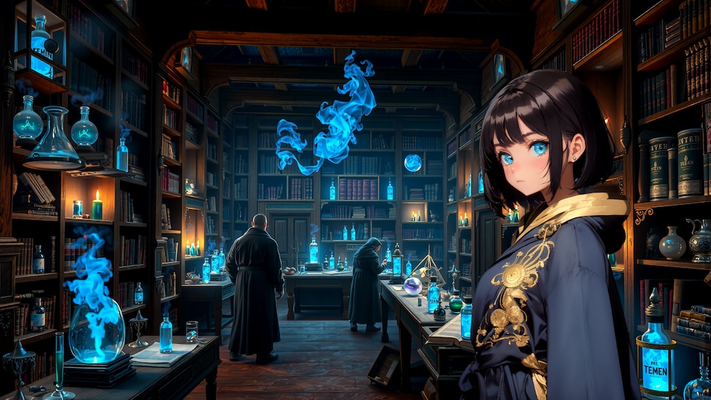 新薬作り (FullHD 壁紙60 BD071)