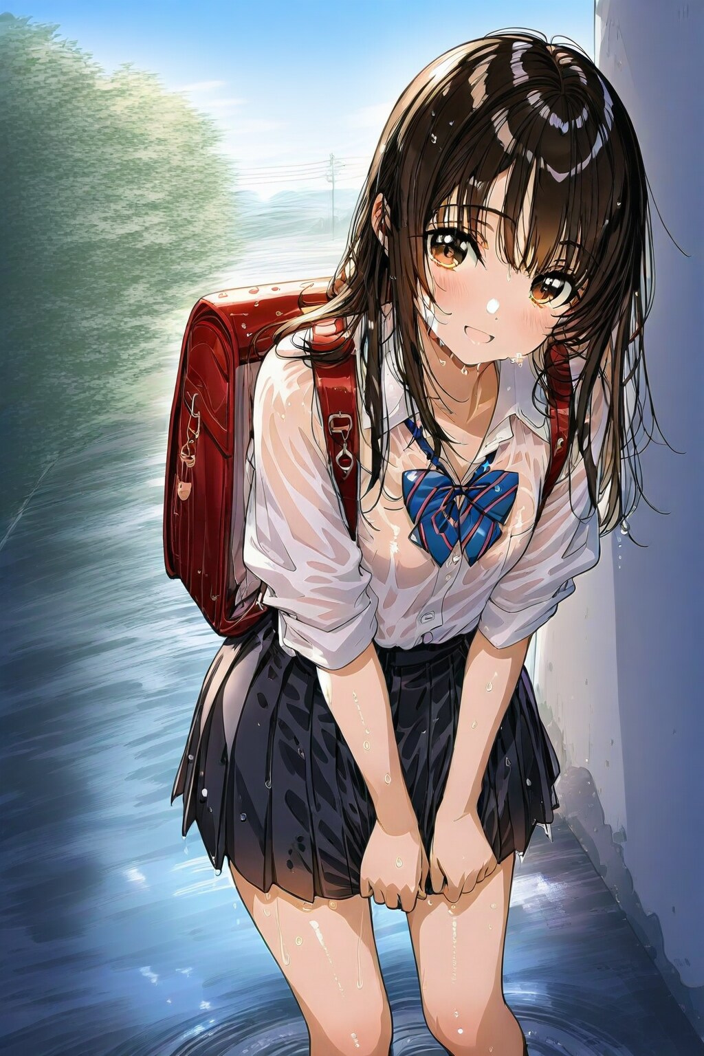 すごい雨だったね