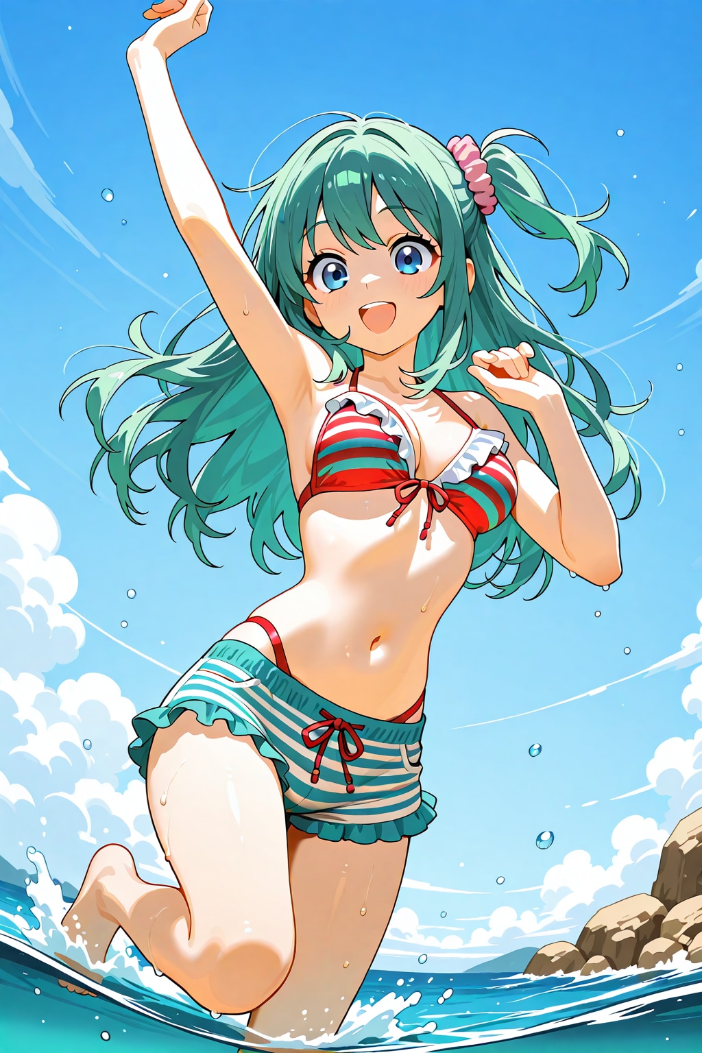 夏の海で、キミに逢った【ちちぷいRemake】