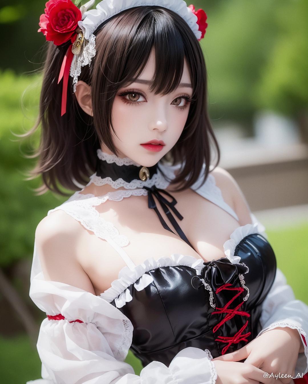 たまには黒髪で