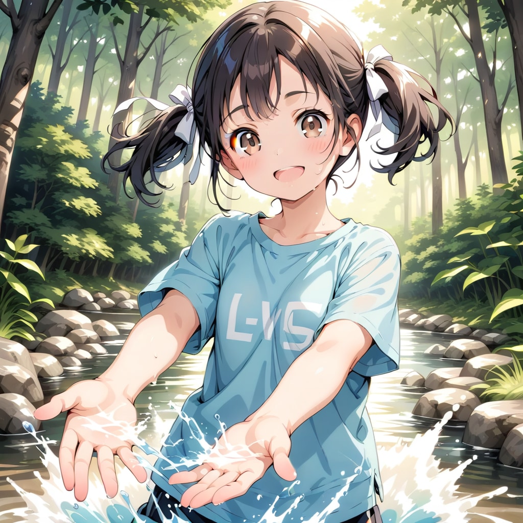 川遊び