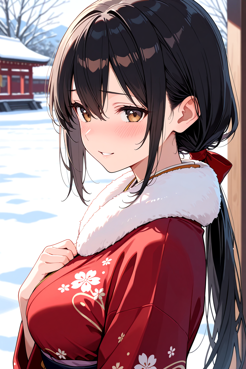 初詣帰り