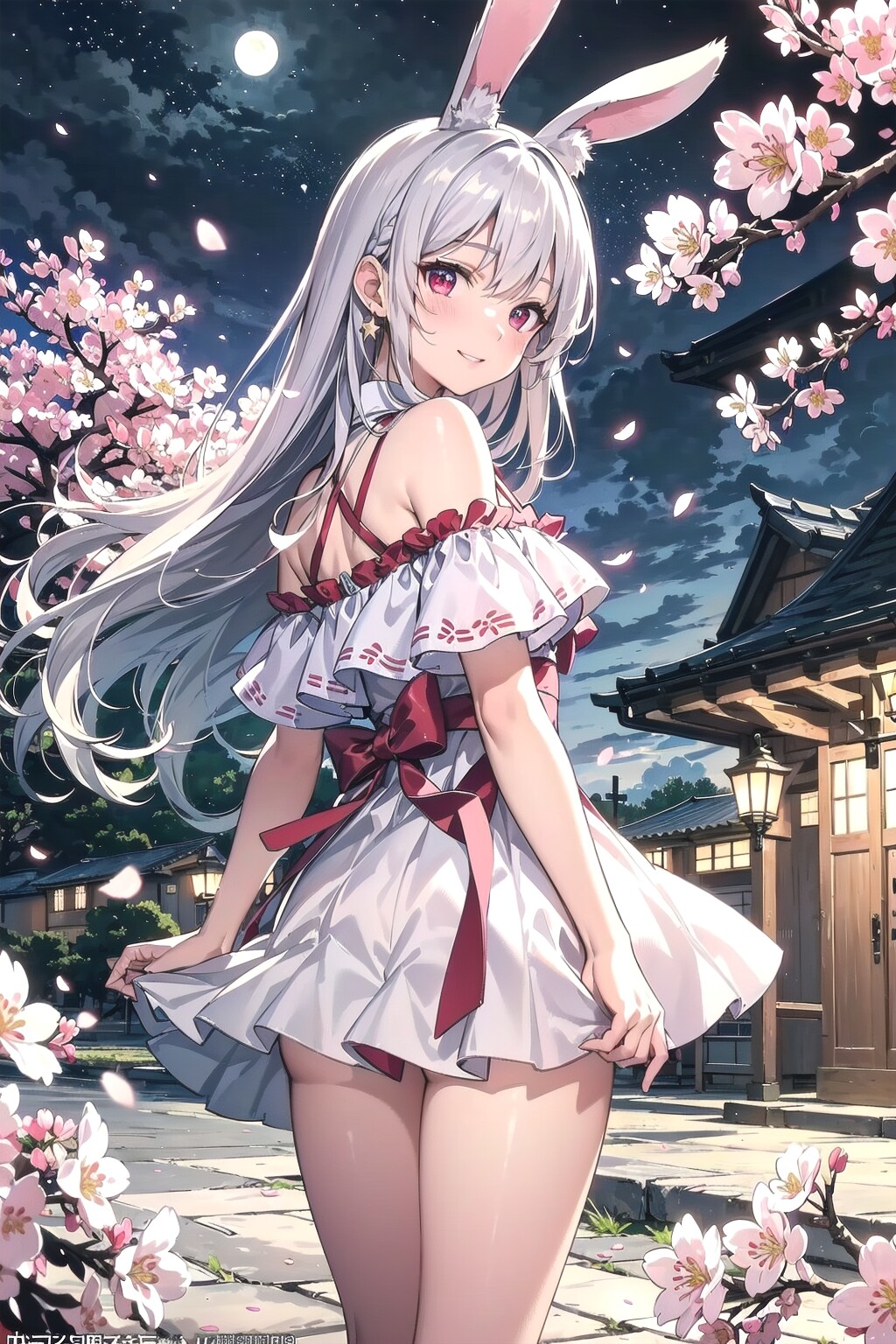 誰かみみと夜桜見物するのです🌸