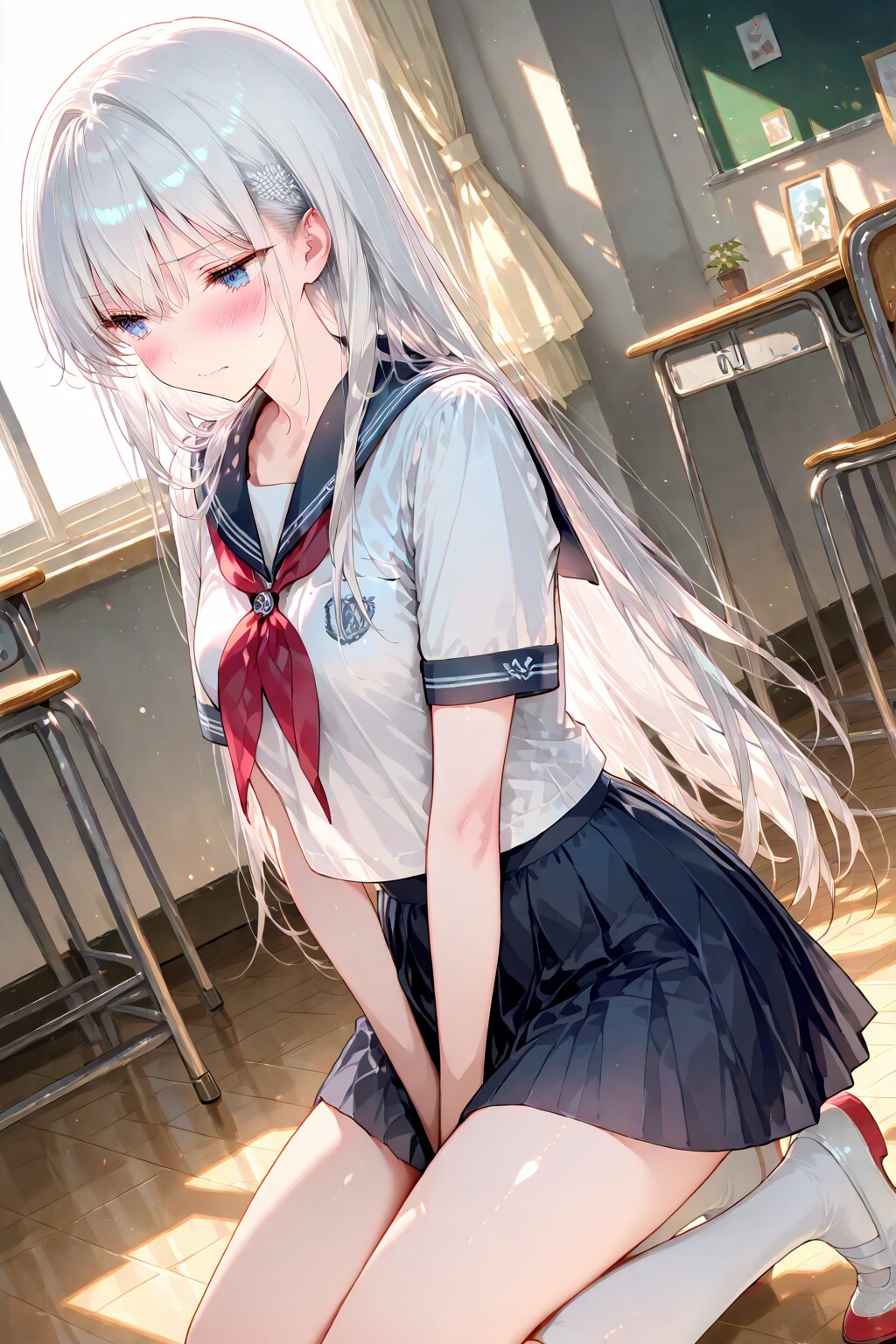 銀髪JKエナジーちゃんにお口でしてもらう