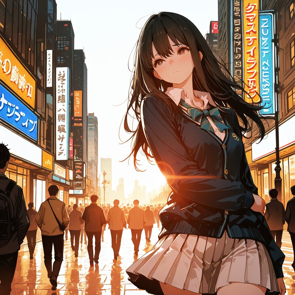 雑踏 | の人気AIイラスト・グラビア