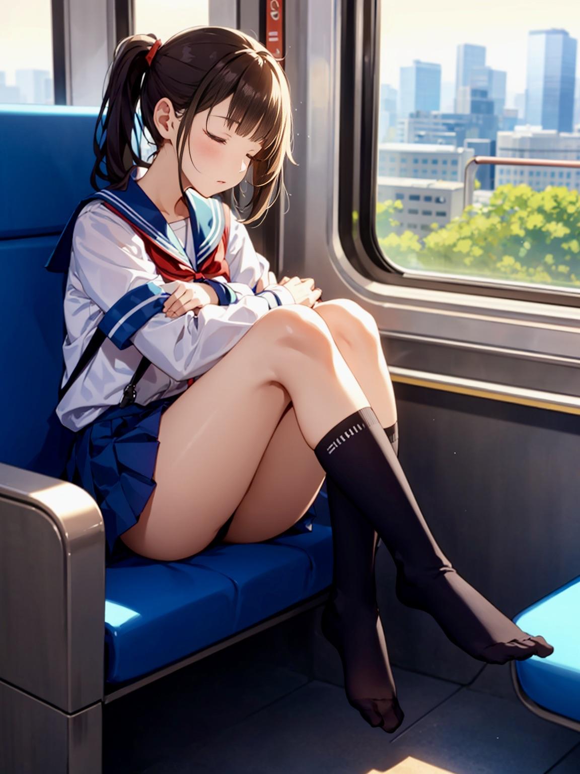 うたた寝するJK　〜制服のある風景〜