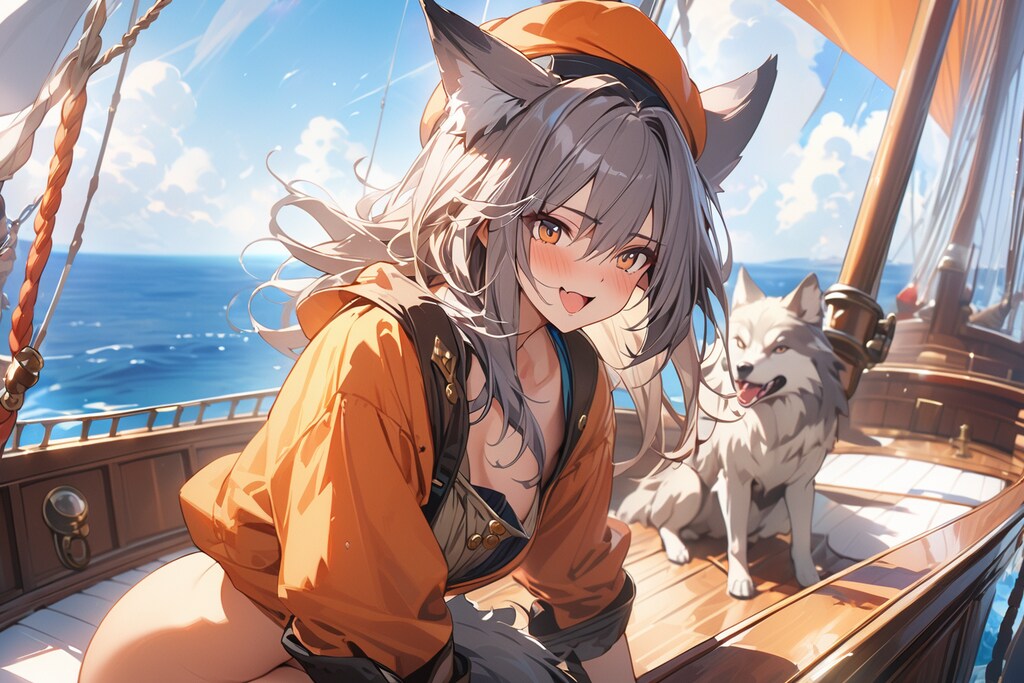 ここからは船だよ。