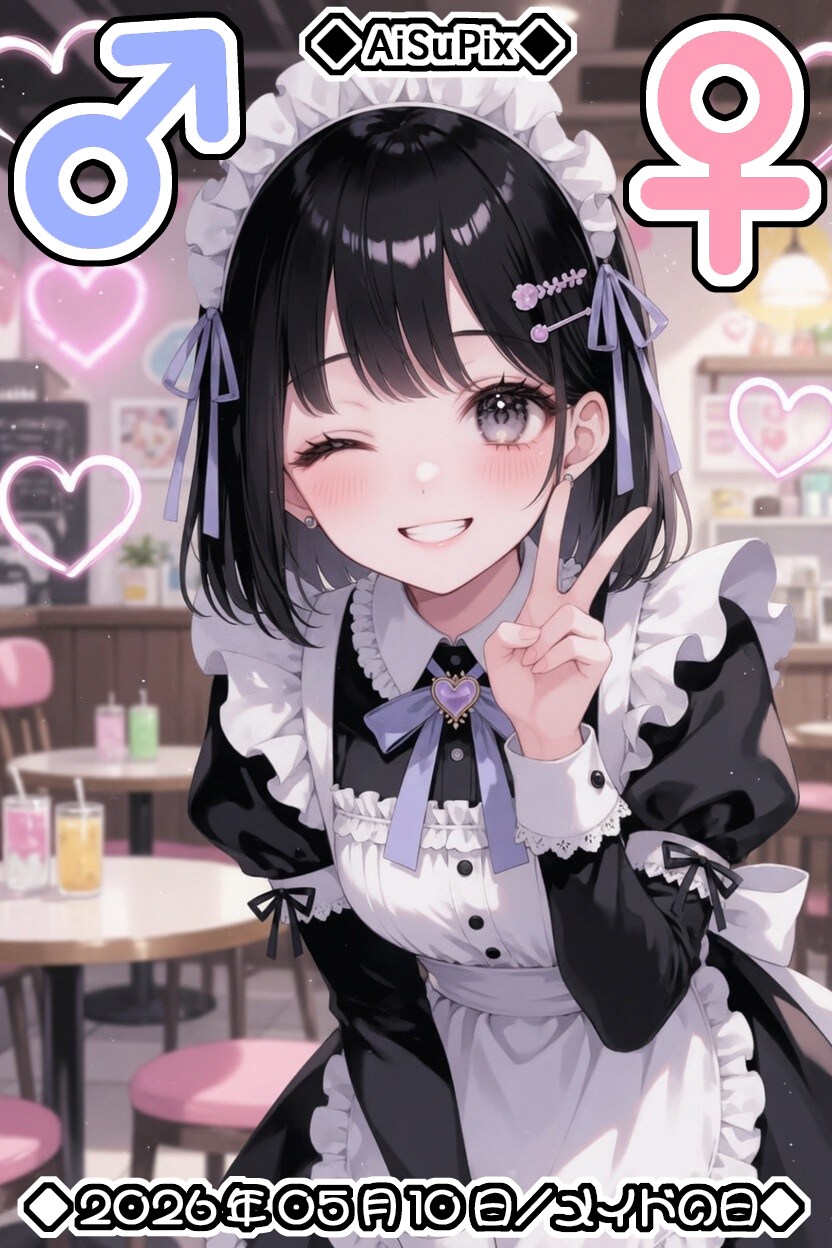 💙AiSuPix／可愛いメイドちゃん💙