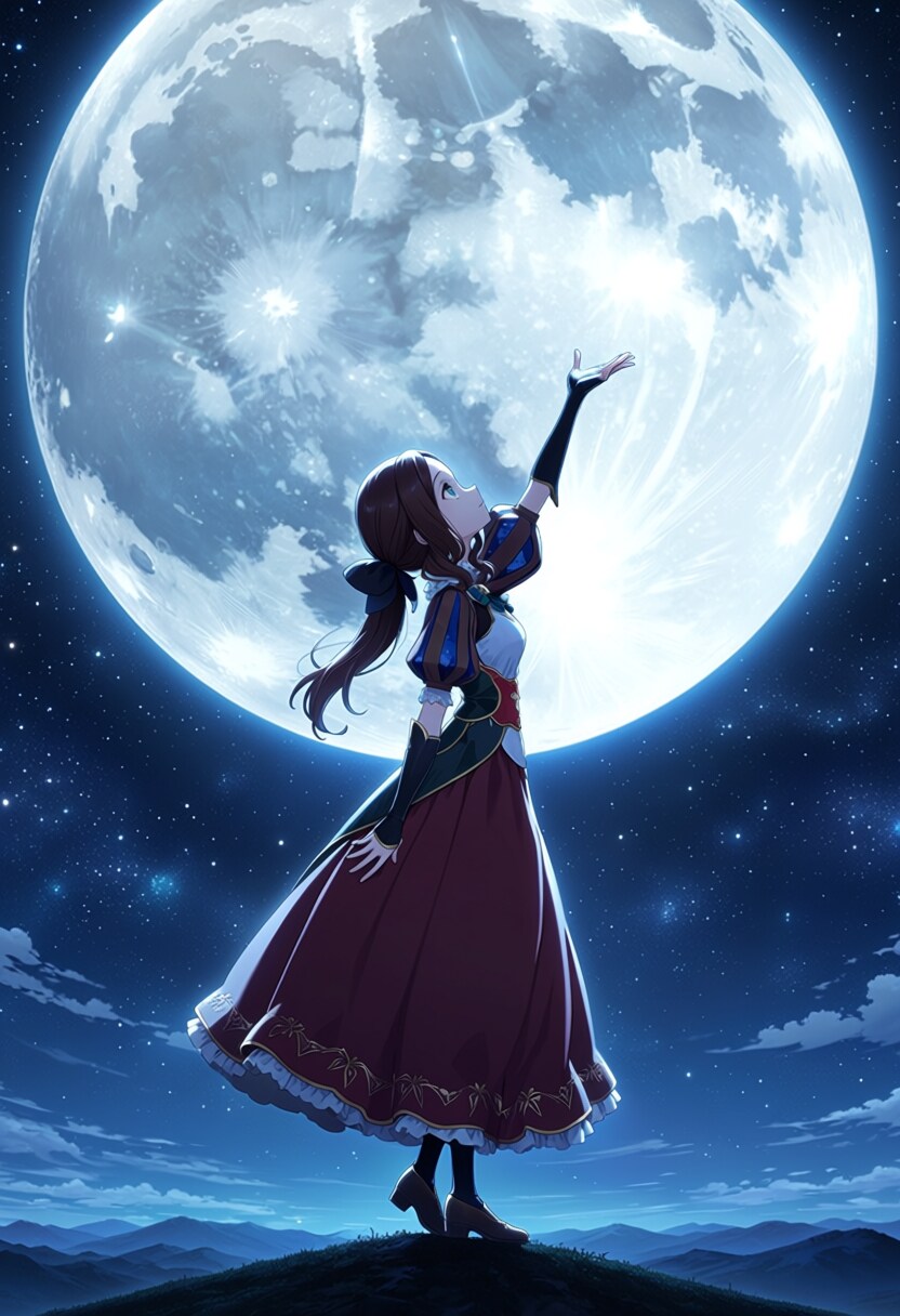 月夜に触れる魔法 | の人気AIイラスト・グラビア