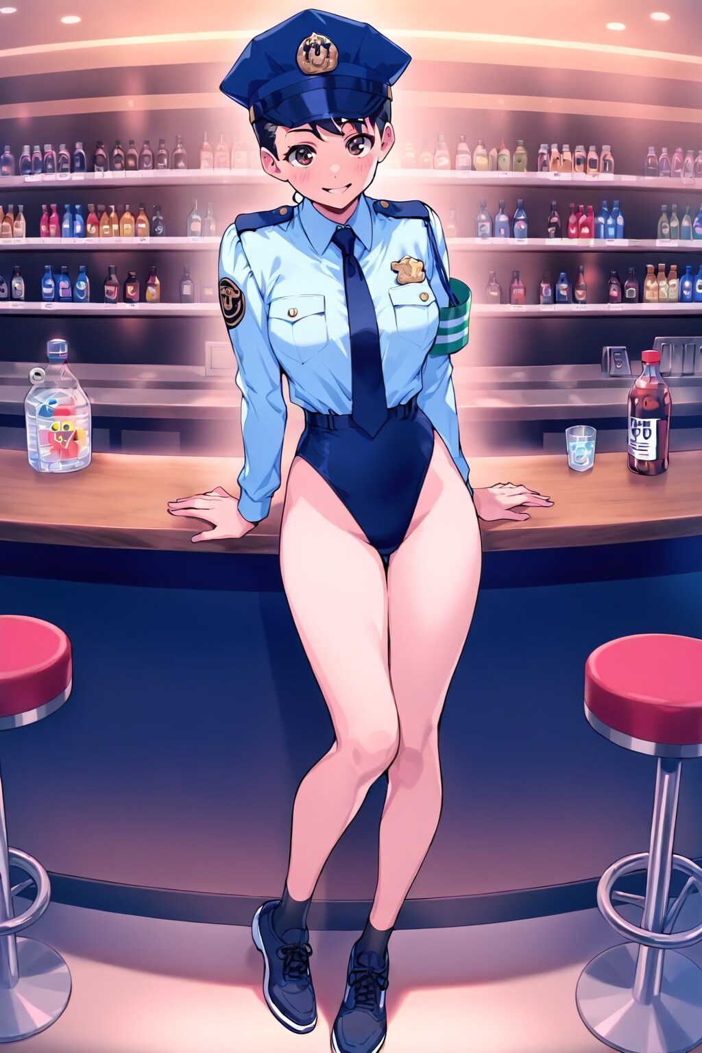 ハイレグ婦警熱海ホムラの国民の文学バー六本木店