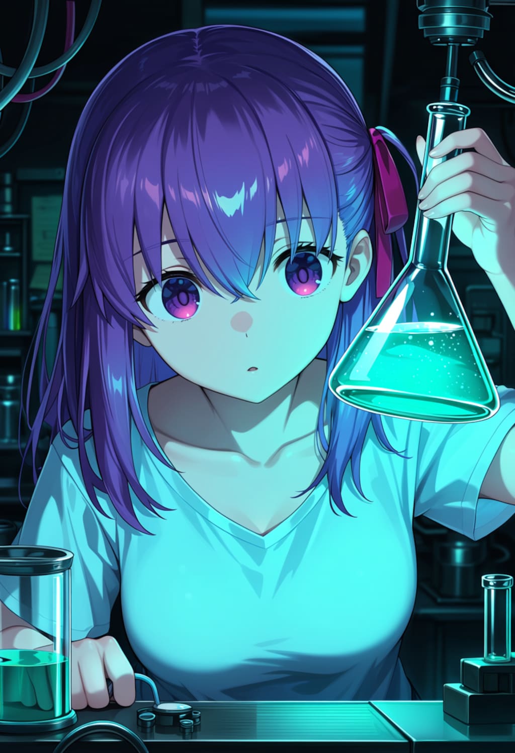真夜中の実験室