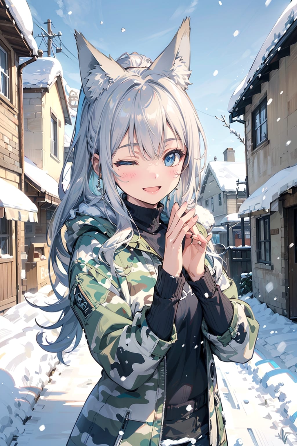 お気に入りの呪文「camouflage pattern」🐺✨ | の人気AIイラスト・グラビア