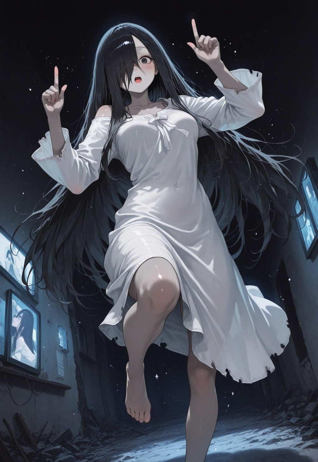 貞子×ヤフーフリマちゃん