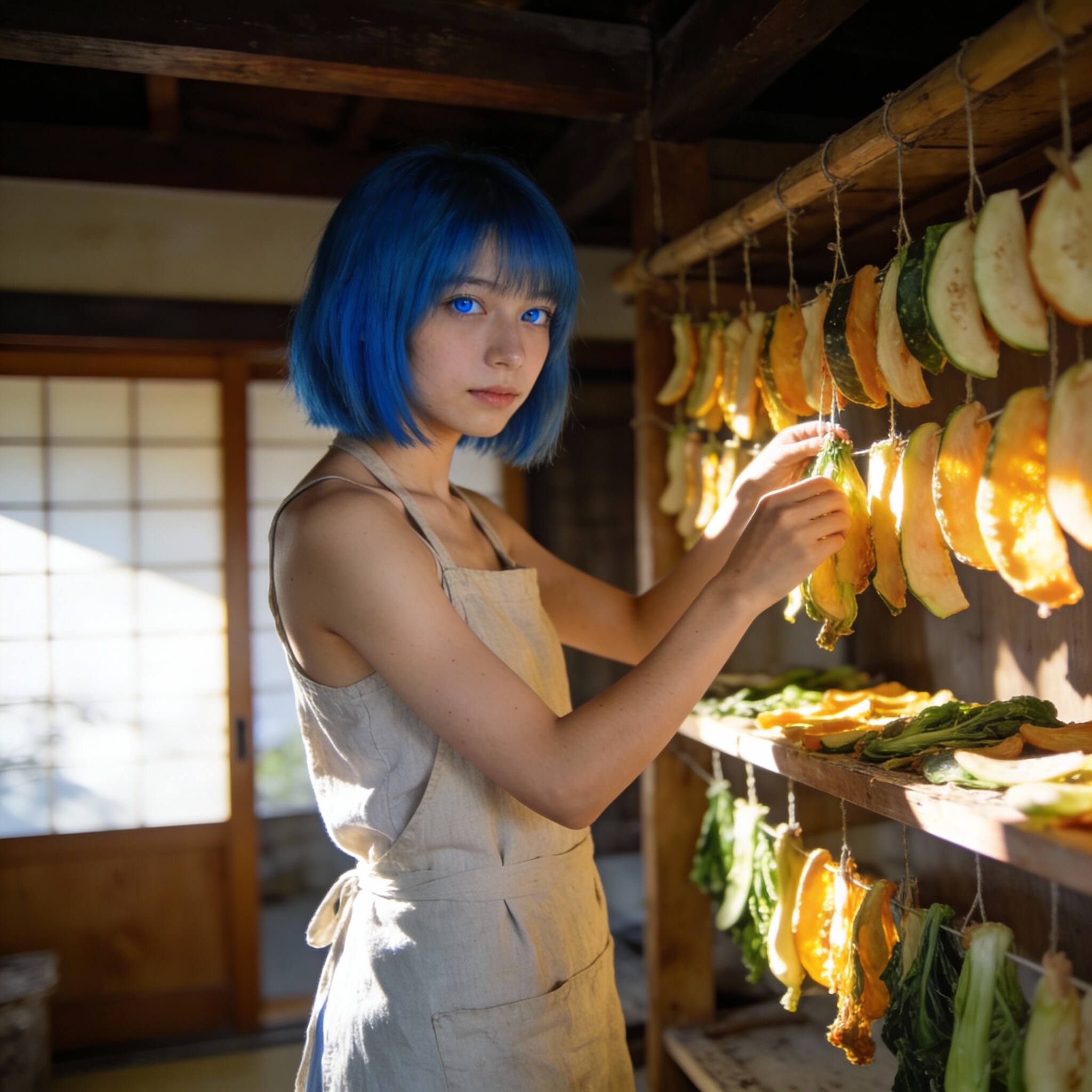 古民家で干し野菜づくり