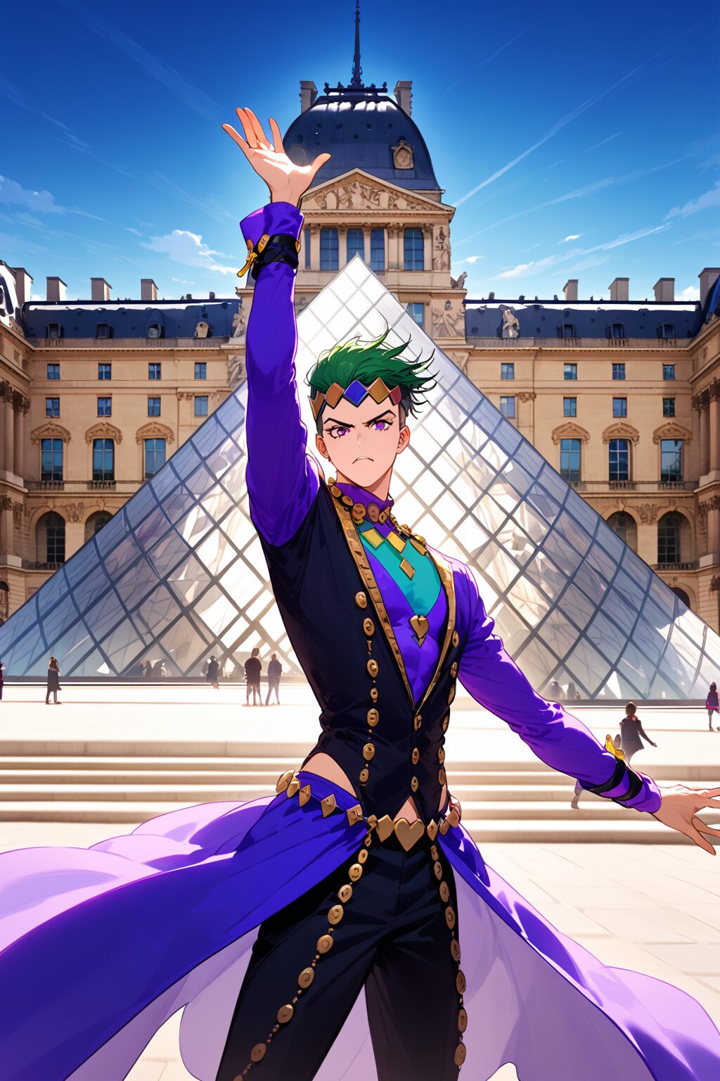 Rohan Kishibe at Louvre
