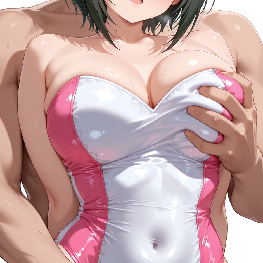 人気アイドルFとMのハイレグレースクイーンコス撮影会