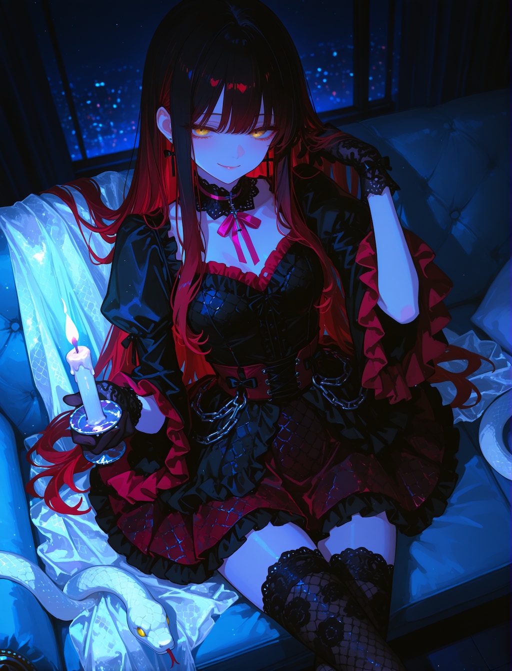 蛇をイメージしたゴスロリ様