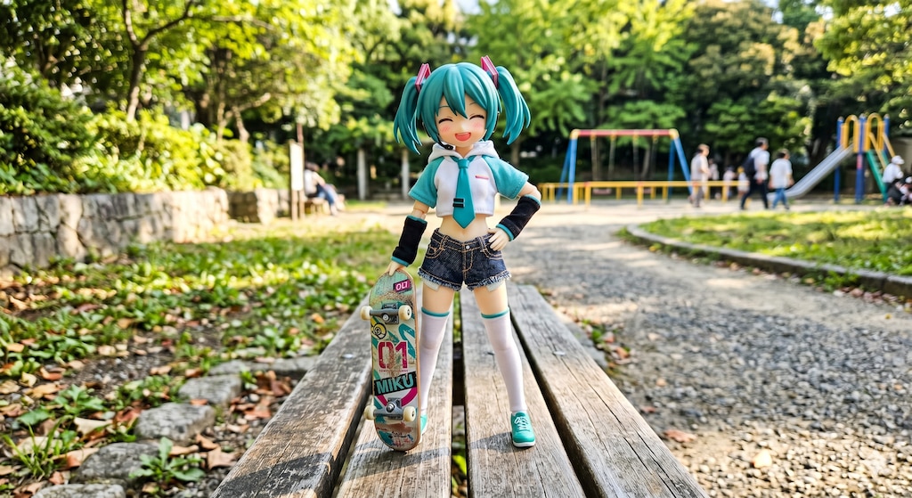 スケボー ミクちゃん✨