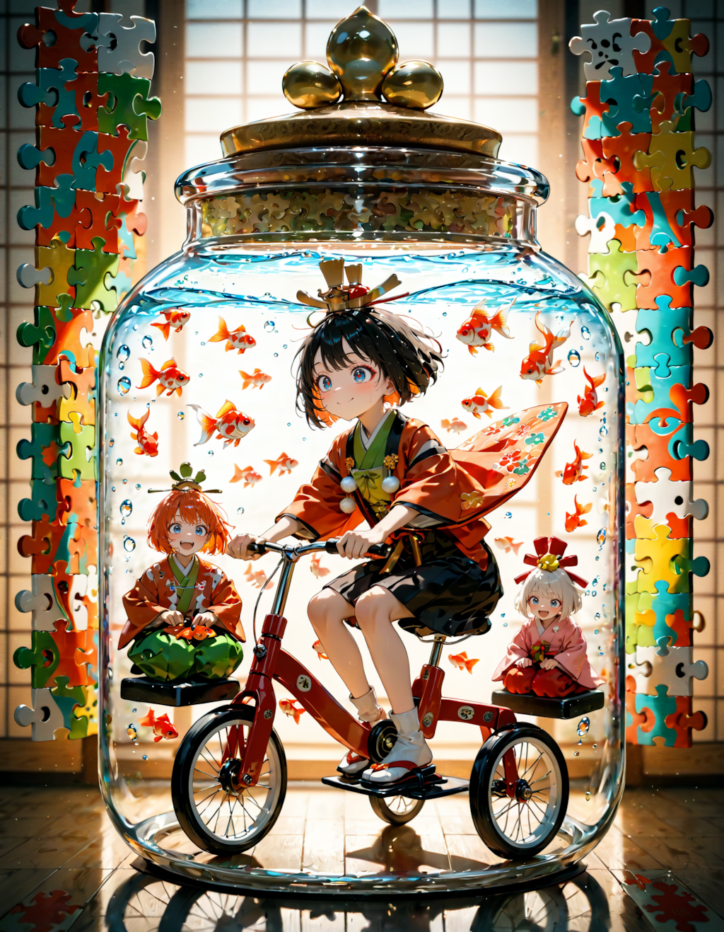 今日は何の日？　雛祭り・上巳・桃の節句。金魚の日。ジグソーパズルの日。三輪車の日