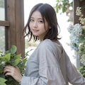 花庭の女性 10枚目