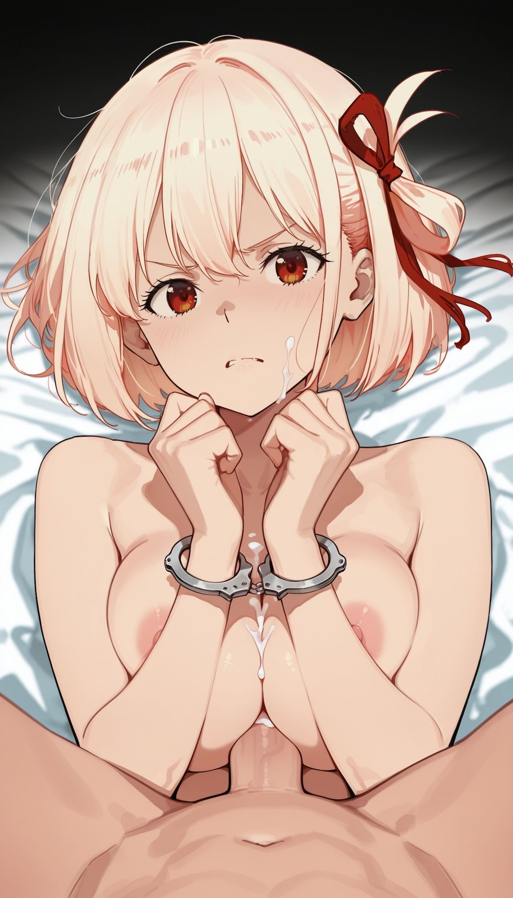 リコリス　ちさと　むりやりパイズリ