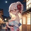 月夜の花魁👘 2枚目