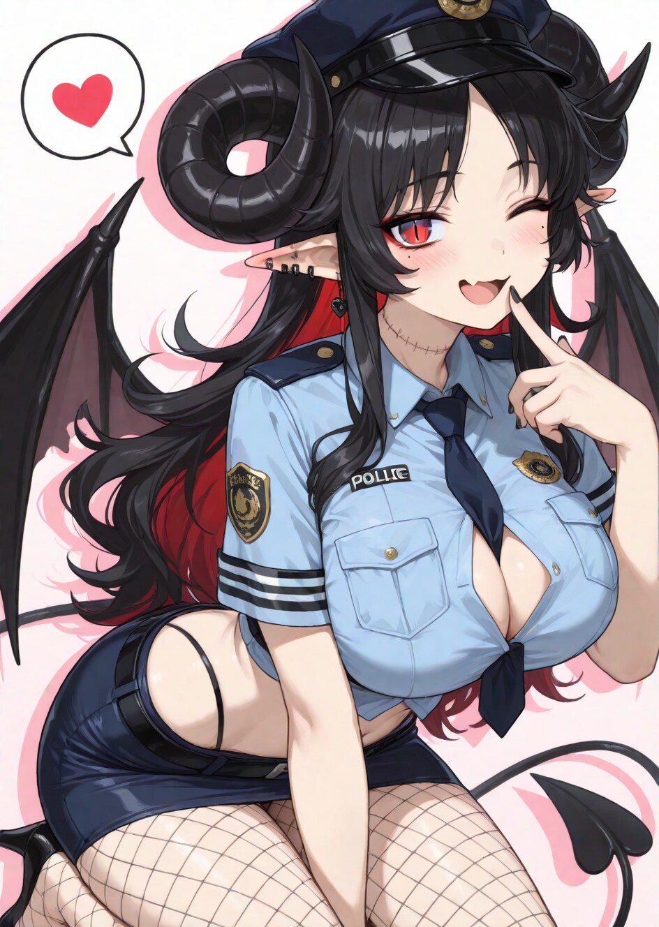 小悪魔系ミニスカポリス