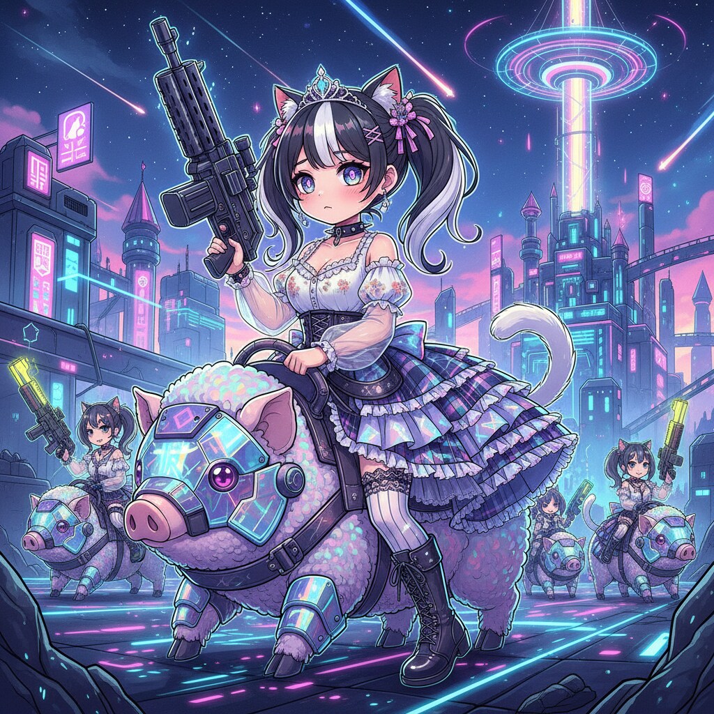 黒ツイにゃん | の人気AIイラスト・グラビア