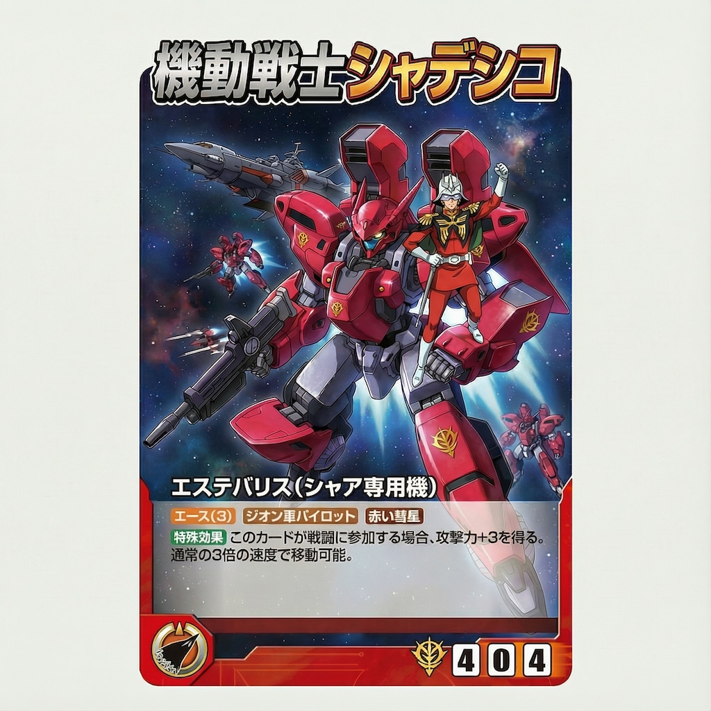 赤ければ木星にも行ってしまうシャア