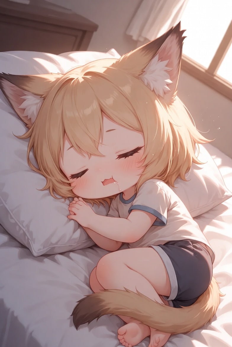 お昼寝中 | の人気AIイラスト・グラビア