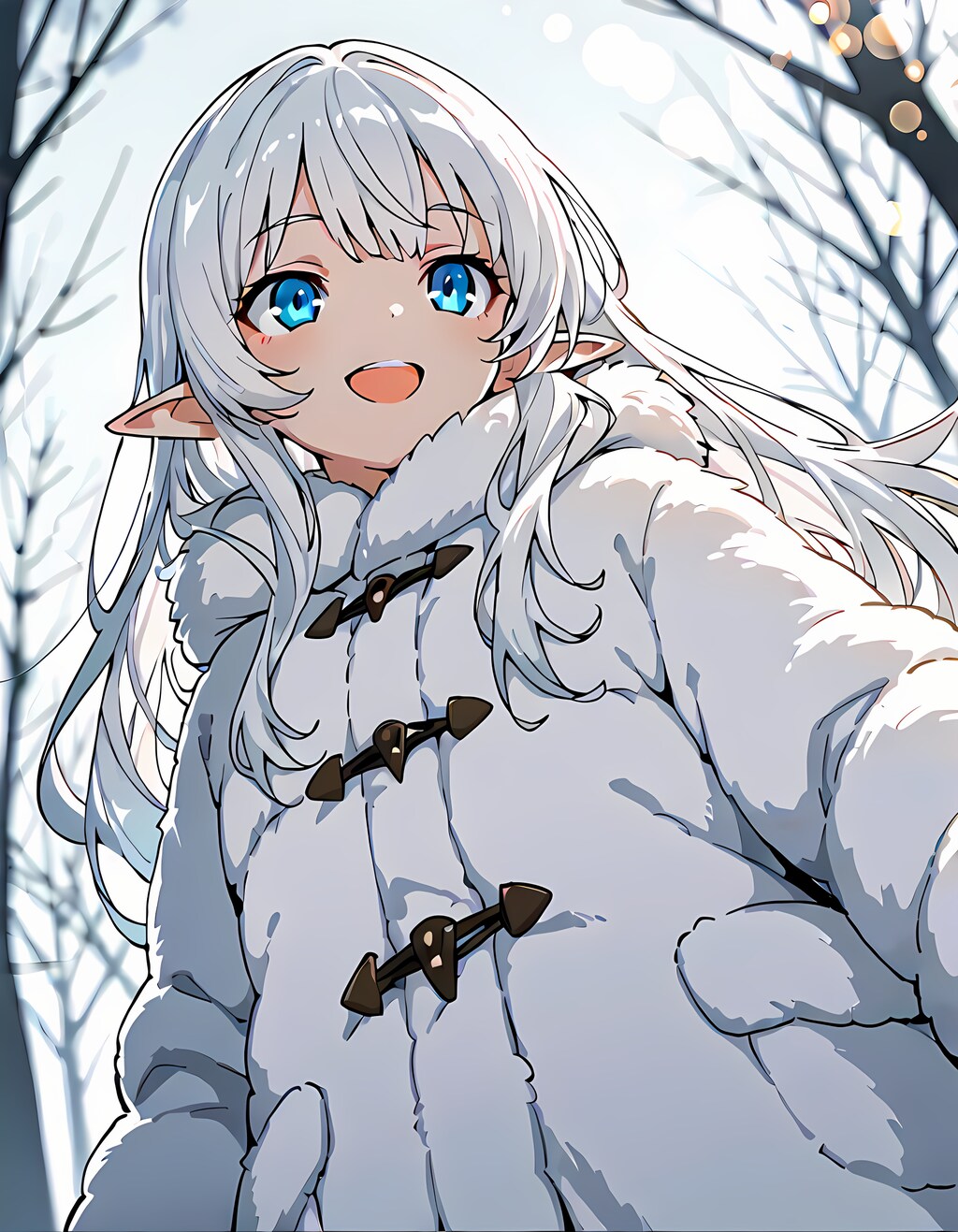 雪山でお散歩
