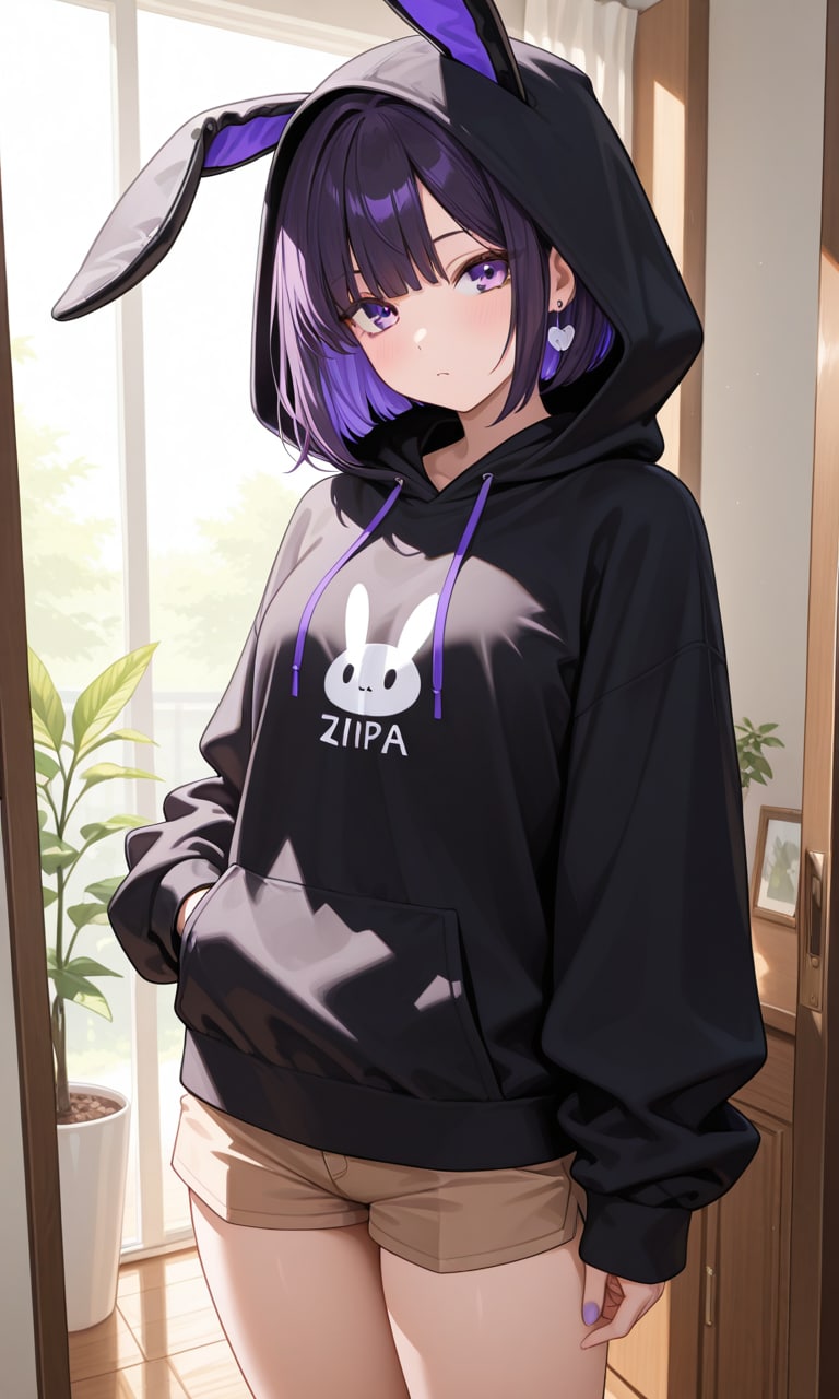 紫色が似合う女の子14 | の人気AIイラスト・グラビア