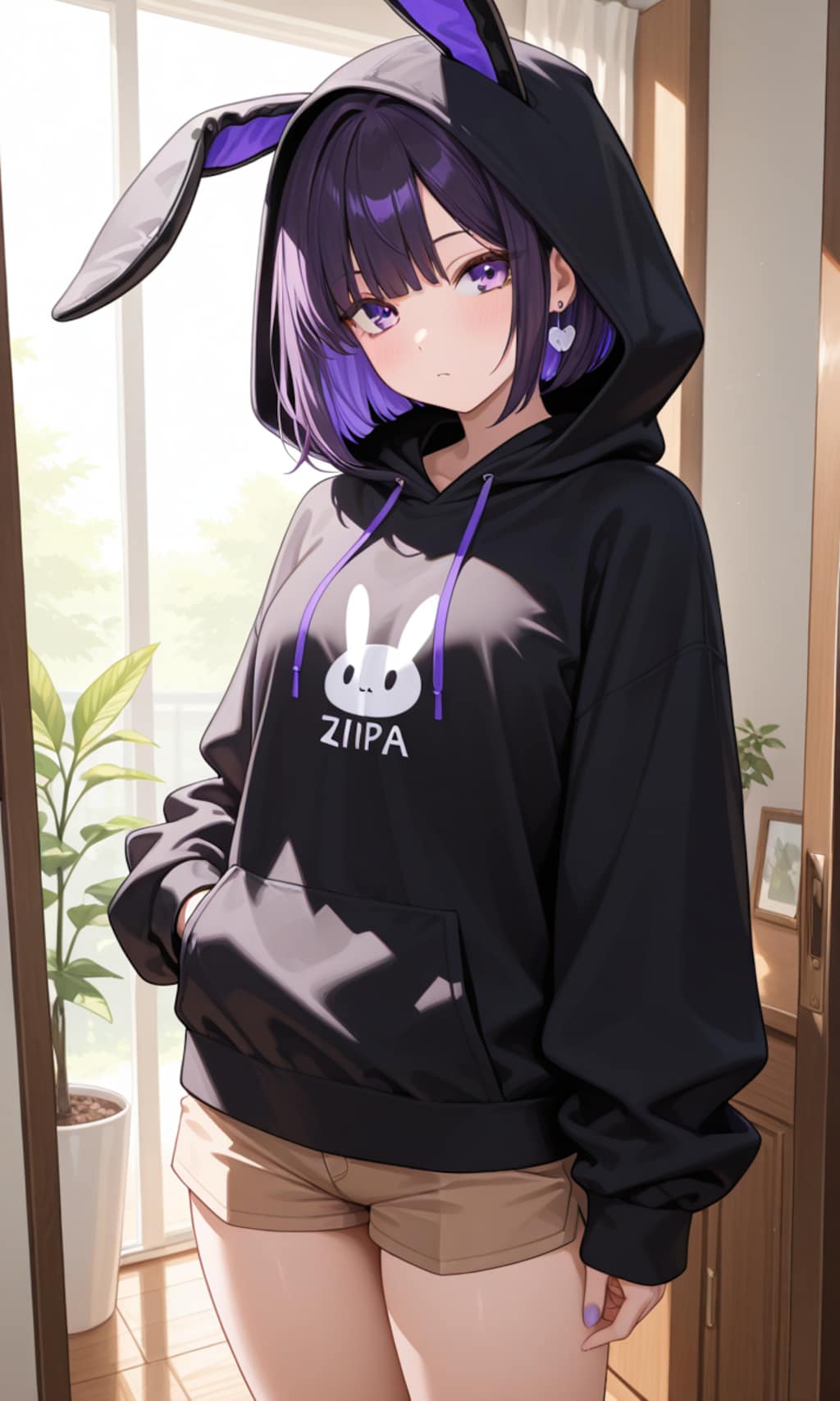 紫色が似合う女の子14