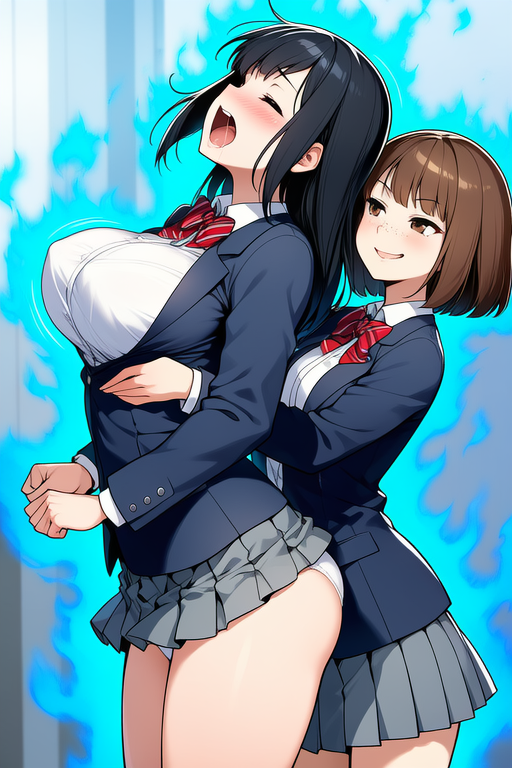「隙ありっ！」「だからやめてってばぁ〜‼︎ 服破けちゃうよ〜‼︎」