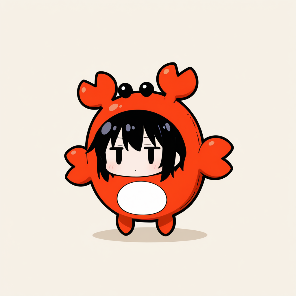 着ぐるみ着せ替え（カニ）