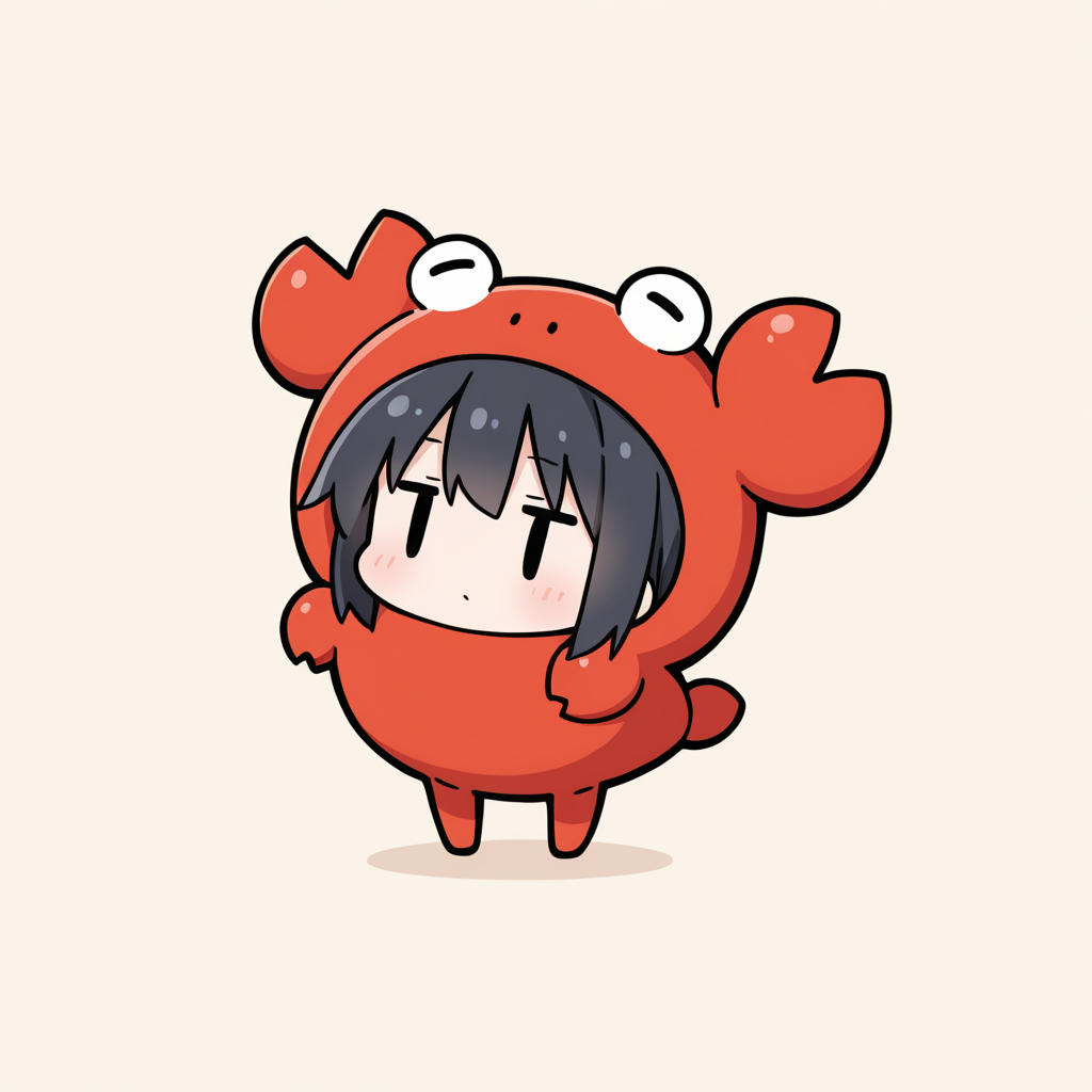 着ぐるみ着せ替え（カニ）